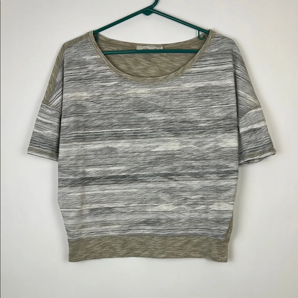 PRANA Laurie Stone Bonita Top in tan and gray M - Picture 2 of 10